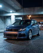 VW Golf MK6 R (R20) Carbon Fiber Front Lip – 3PC Splitter Kit (2012–2016)