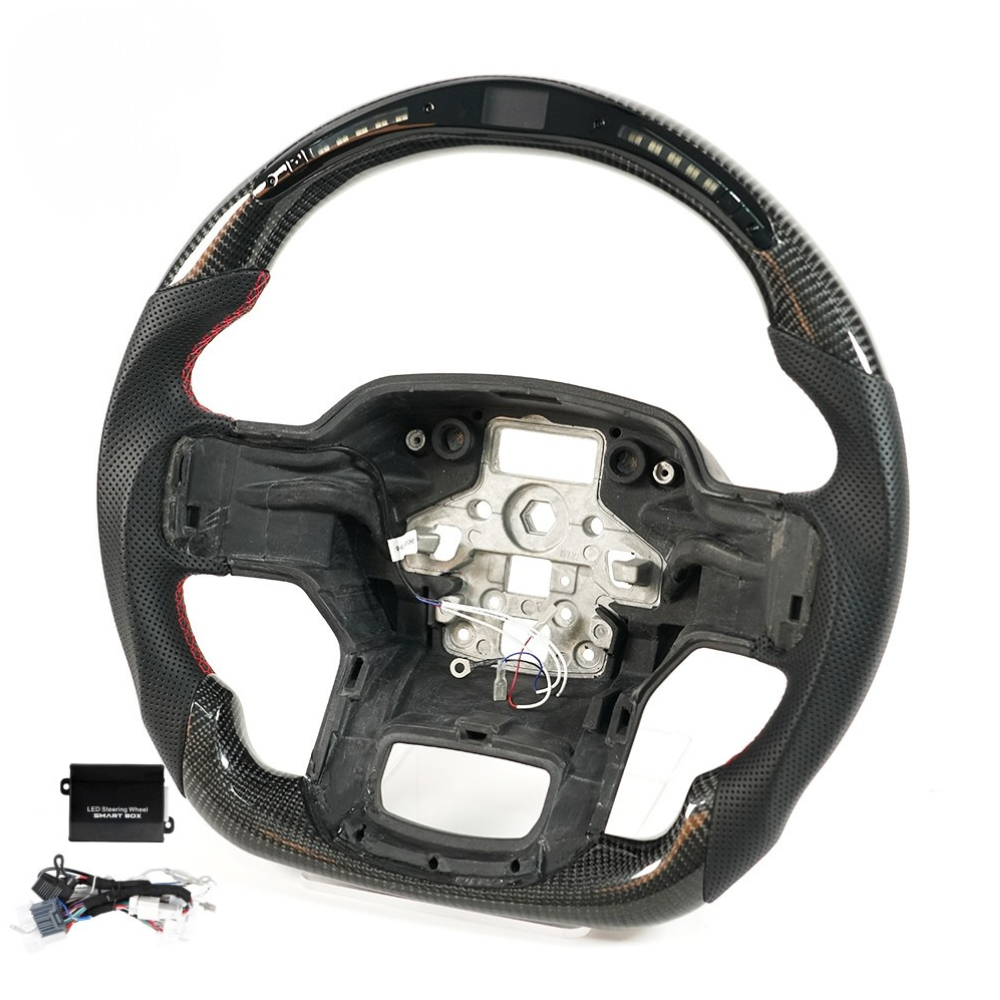 Carbon Fiber LED Steering Wheel for Ford F-150 Raptor 2021-2023