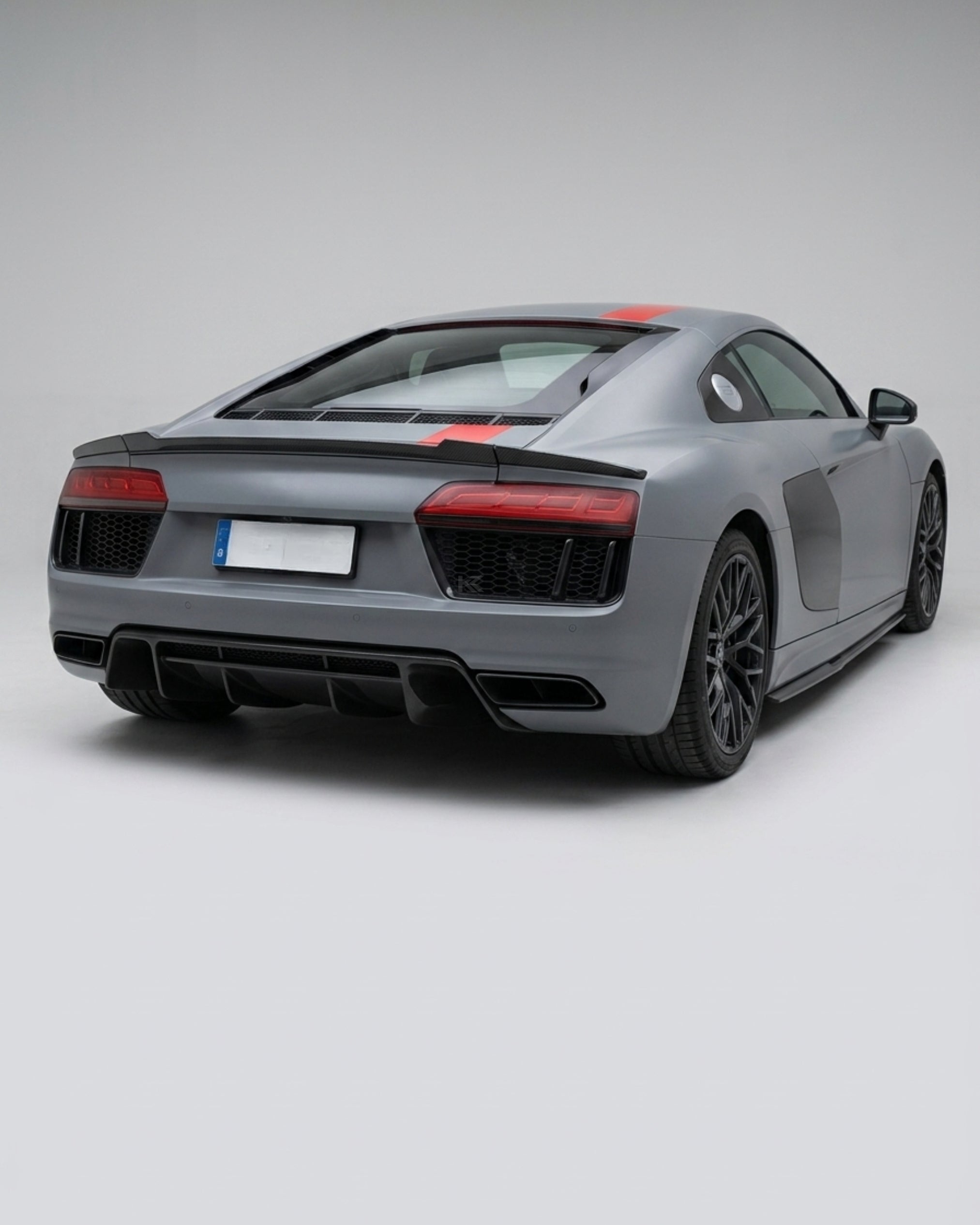 Audi R8 V10 / V10 Plus Coupe 4S Carbon Fiber E-Tron Style Rear Spoiler Set 2016 - 2019