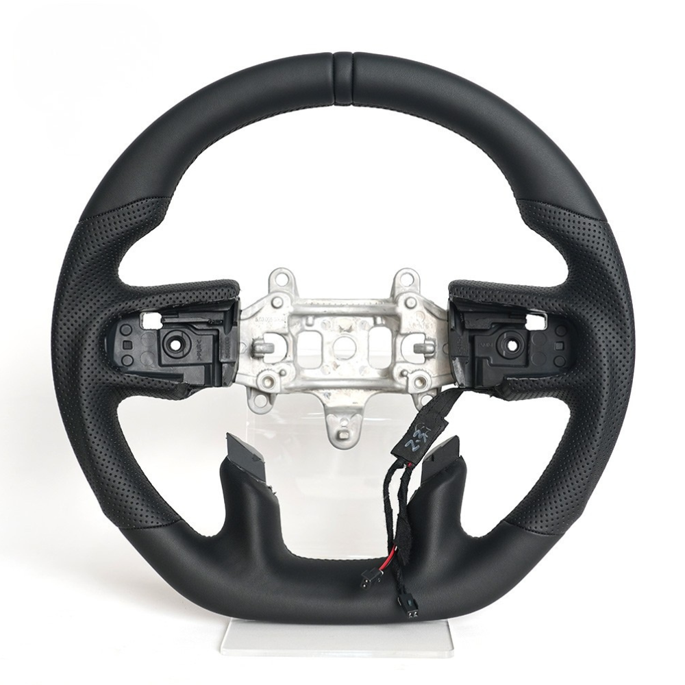 Black Full Leather Heated Steering Wheel for Ram 1500 & TRX 2019-2024
