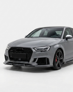 Audi RS3 8V Sedan (2017-2019) Carbon Fiber Front Lip – Facelift RS3 Bumper Front Lip