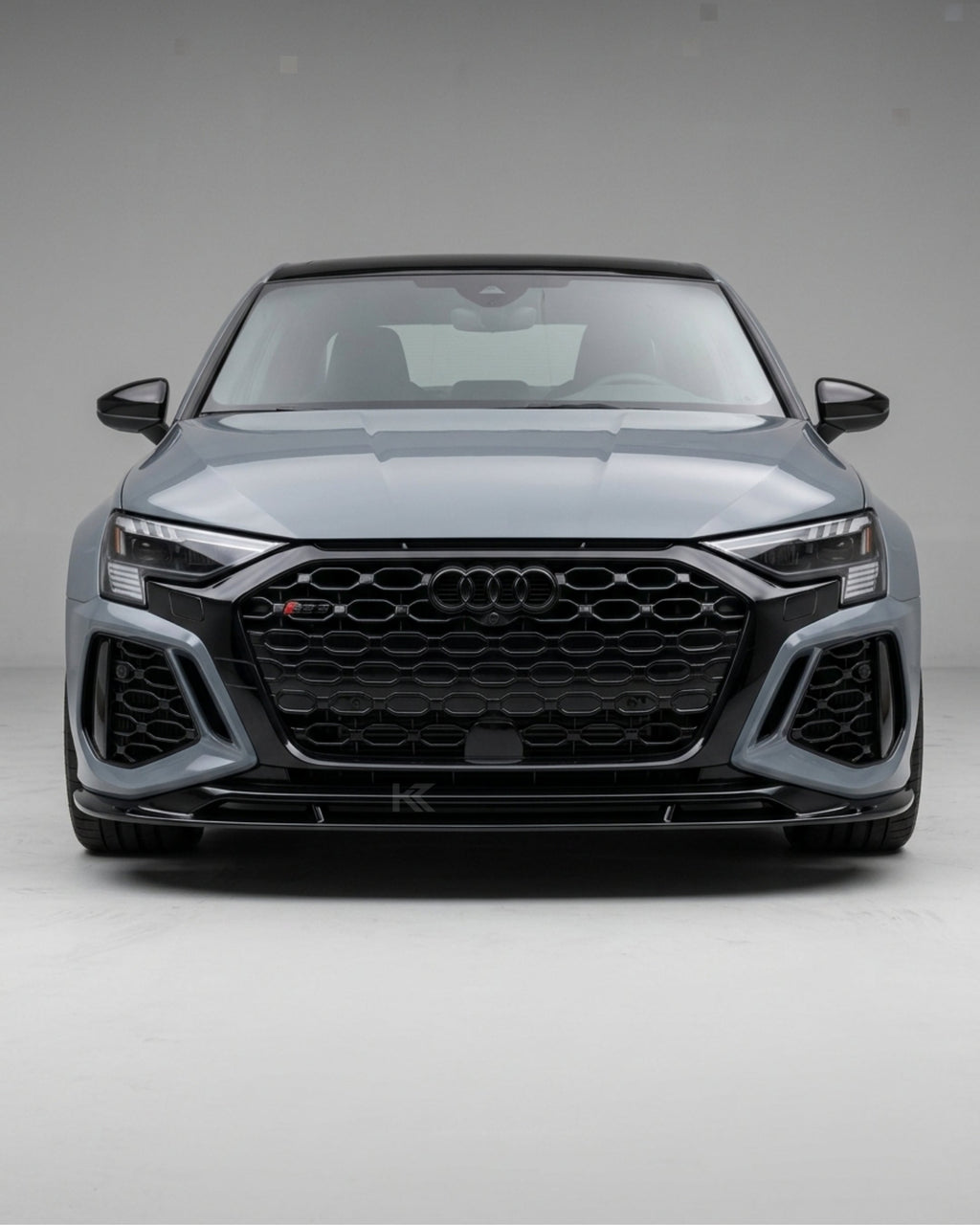 Audi RS3 8Y Sedan Pre-Preg Dry Carbon Fiber Gloss Black Front Bumper Lip 2022 - 2024