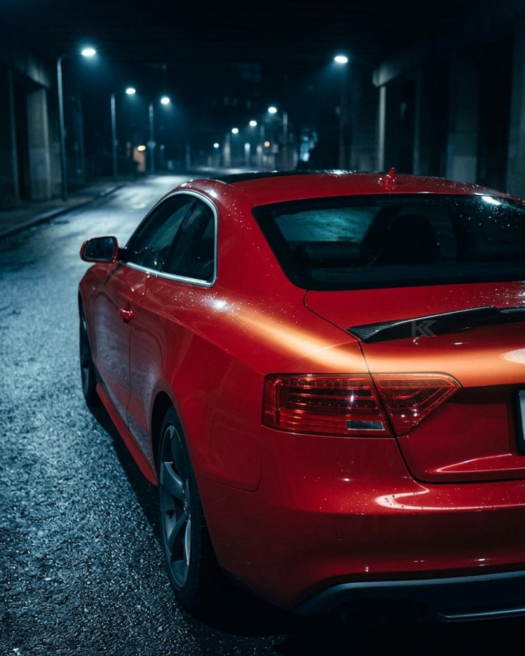 Audi A5 S-Line / S5 B8.5 Facelift Sedan Carbon Fiber Gloss Black Rear Trunk Boot Spoiler Wing 2012 - 2016