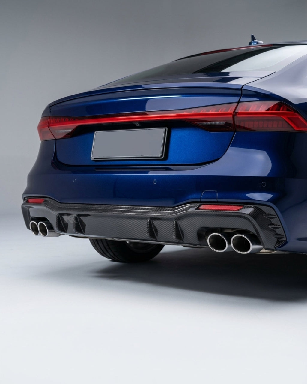 Audi A7 S-Line / S7 C8 Sportback Carbon Fiber Rear Bumper Diffuser 2018 - 2020