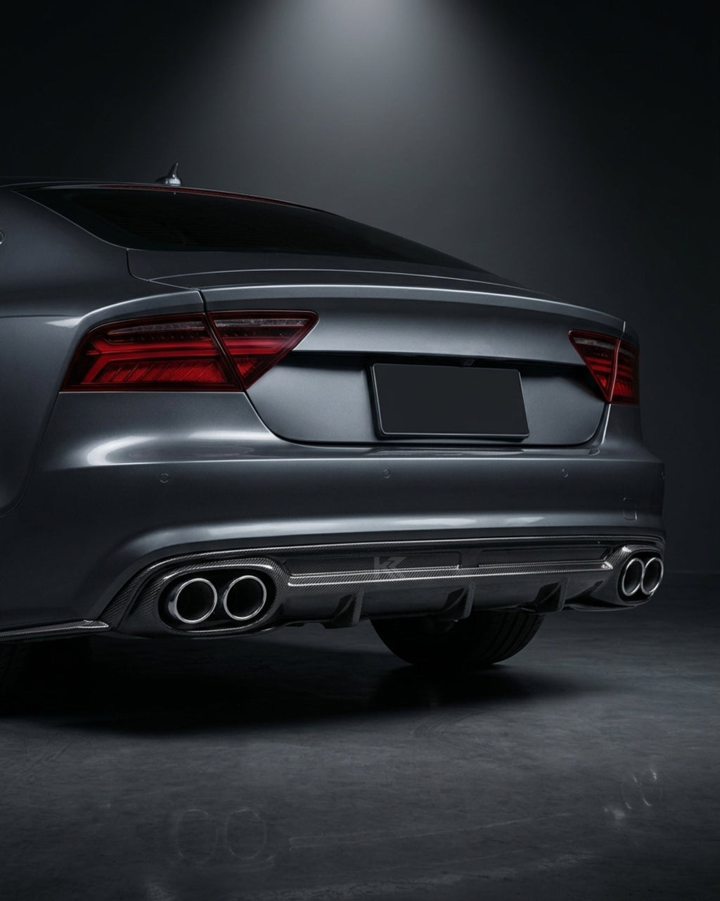 Audi A7 S-Line Sportback Carbon Fiber Rear Bumper Boot Diffuser 2013 - 2014