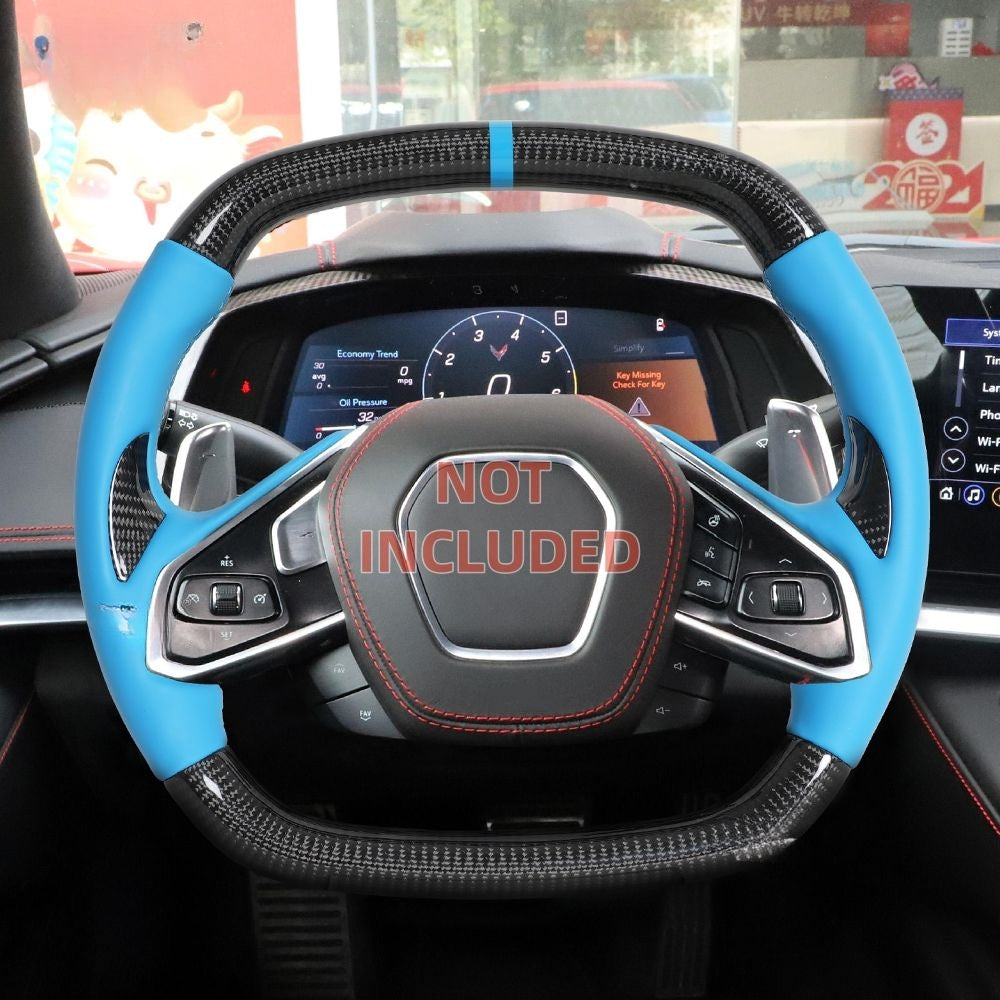 Heated Carbon Fiber Steering Wheel for Corvette C8 Z51 2020-2026