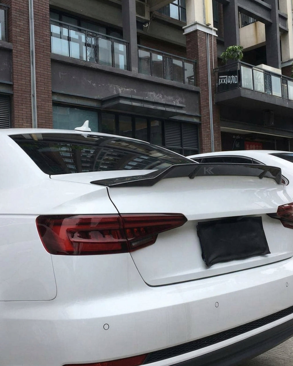 Audi A4 B9 / S4 B9 Sedan (2017-2019) Carbon Fiber Ducktail Trunk Spoiler – R Style Rear Lip