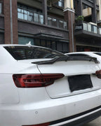 Audi A4 B9 / S4 B9 Sedan (2017-2019) Carbon Fiber Ducktail Trunk Spoiler – R Style Rear Lip