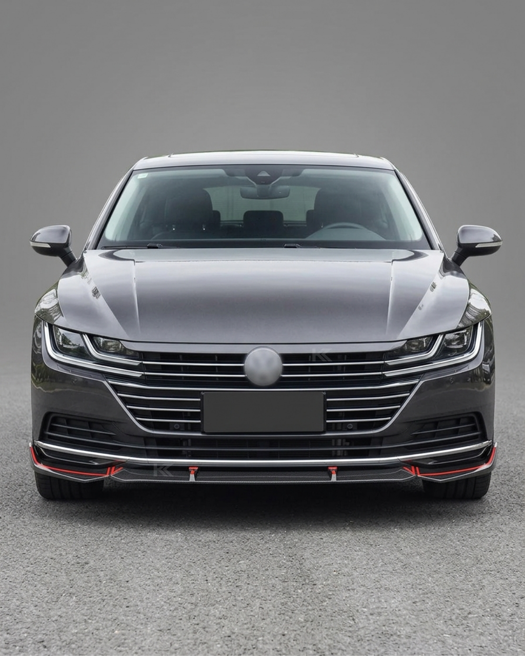 VW Arteon Carbon Fiber Front Lip Splitter – Gloss Black (2017–2021)
