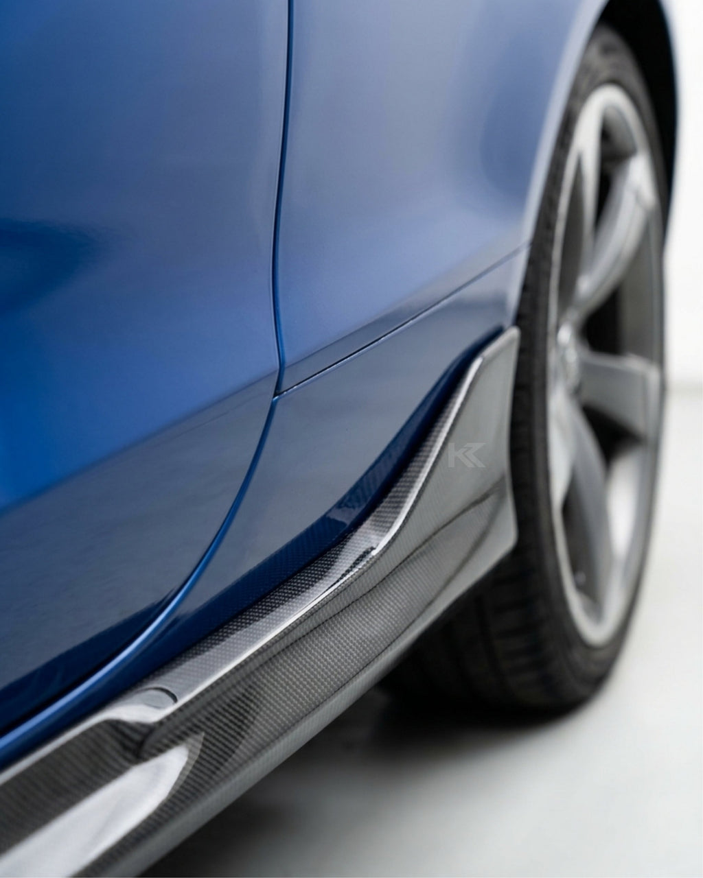 Audi A5 / S5 Coupe 2-Door Carbon Fiber Side Skirt Extensions 2008 - 2016
