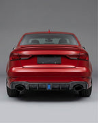 Audi RS3 8V Sedan Carbon Fiber Rear Bumper Lip 2017 - 2019