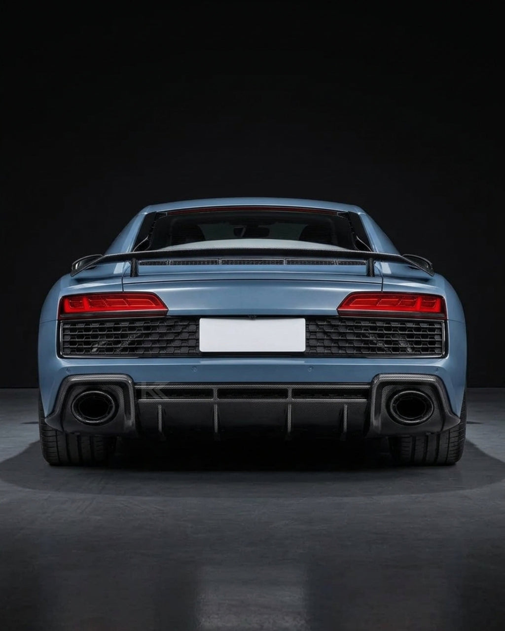 Audi R8 V10 Coupe 4S Gen 2 Facelift Prepreg Dry Carbon Fiber Rear Bumper Diffuser Lip 2019 - 2023