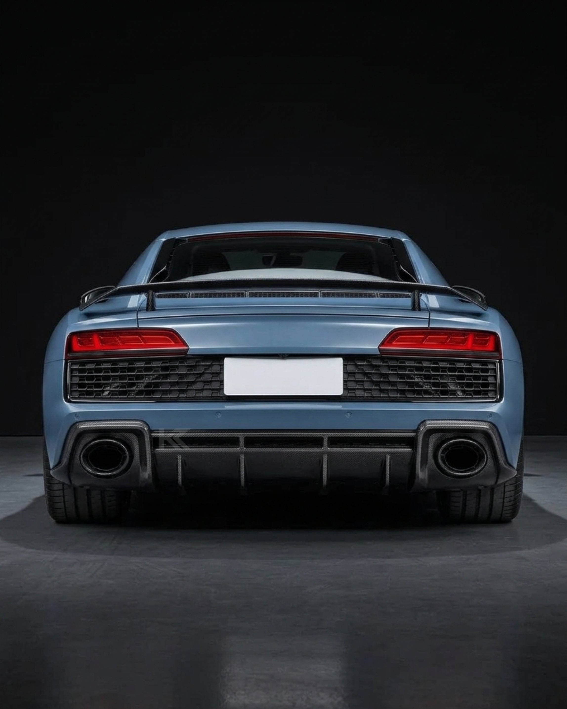 Audi R8 V10 Coupe 4S Gen 2 Facelift Prepreg Dry Carbon Fiber Rear Bumper Diffuser Lip 2019 - 2023