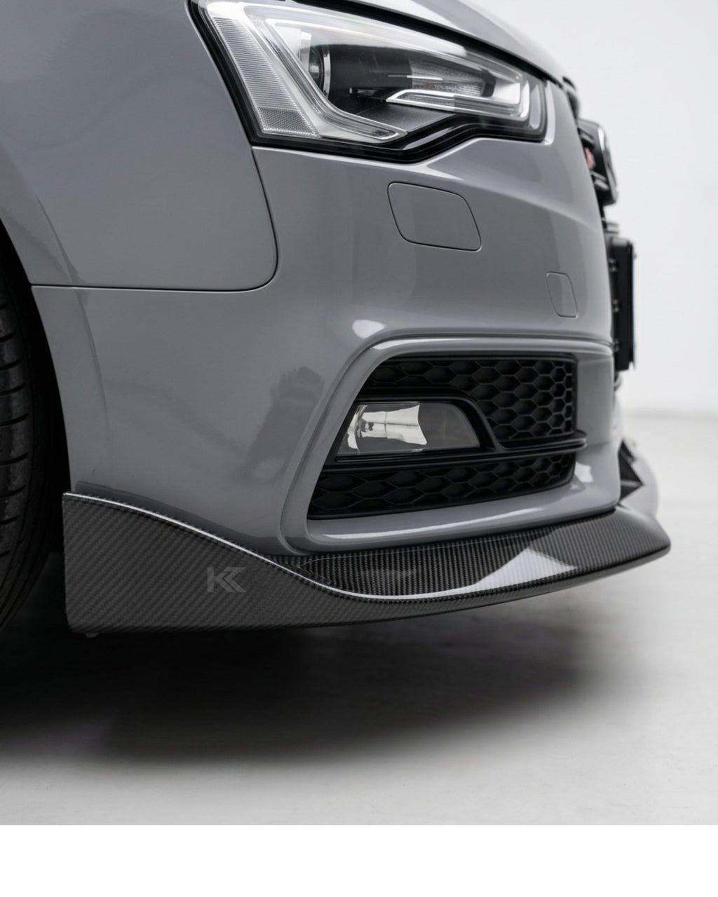 Audi A5 S-Line / S5 B8.5 Facelift Carbon Fiber Front Bumper Lip Splitter Chin Spoiler 2012 - 2016