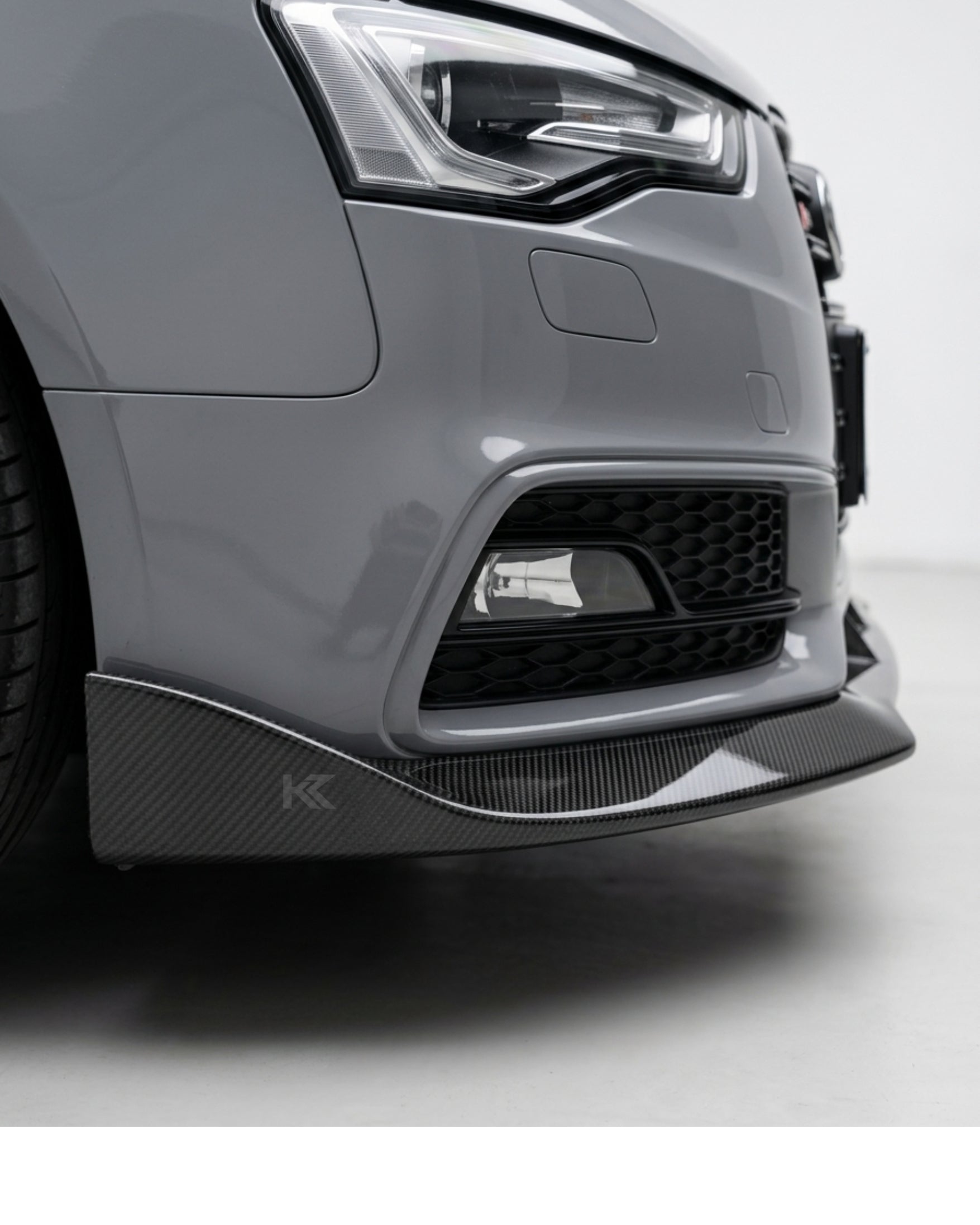 Audi A5 S-Line / S5 B8.5 Facelift Carbon Fiber Front Bumper Lip Splitter Chin Spoiler 2012 - 2016
