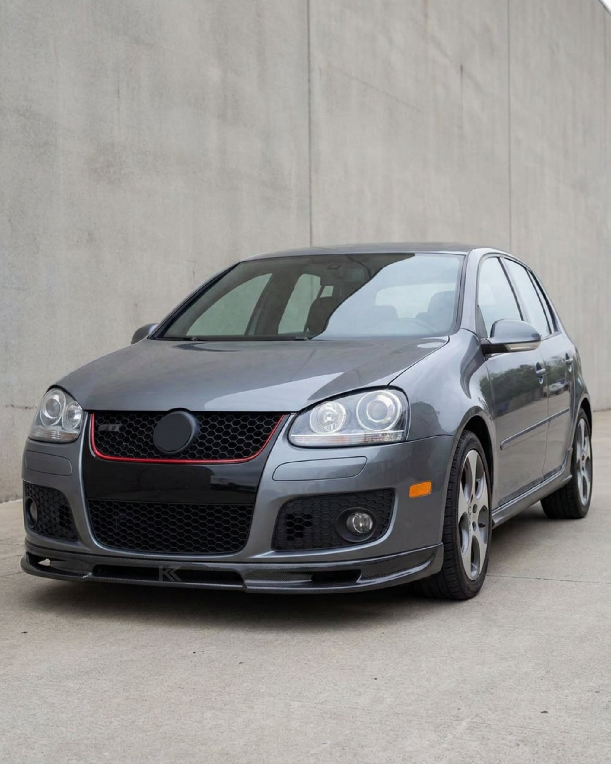 VW Golf MK5 GTI Carbon Fiber Front Lip – A-Style Splitter (2006–2008)