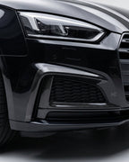 Audi A5 S-Line / S5 B9 Carbon Fiber Front Bumper Canards 2017 - 2019