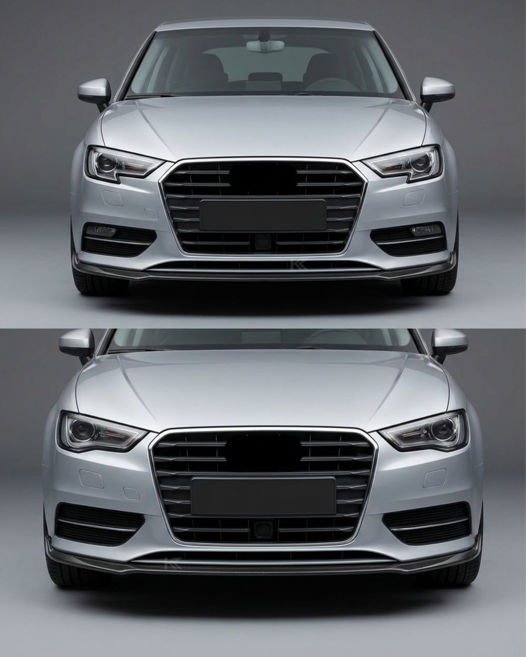 Carbon Fiber Front Lip Splitter – Audi A3 / S3 8V S-Line Hatchback (2017-2019)