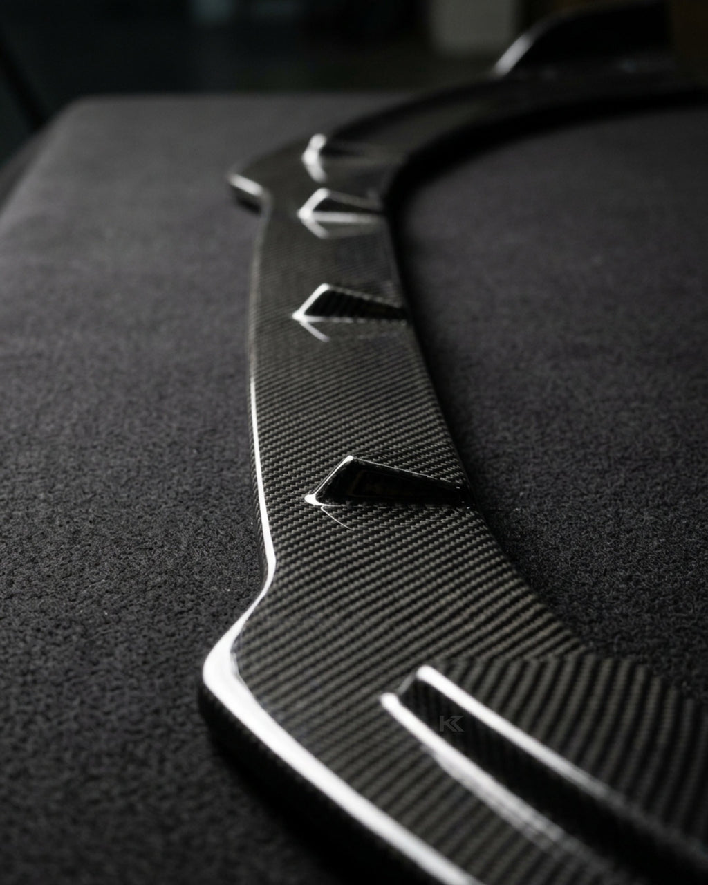 Carbon Fiber Front Bumper Lip for Audi A3 S-Line 8V Hatch 2014-2016