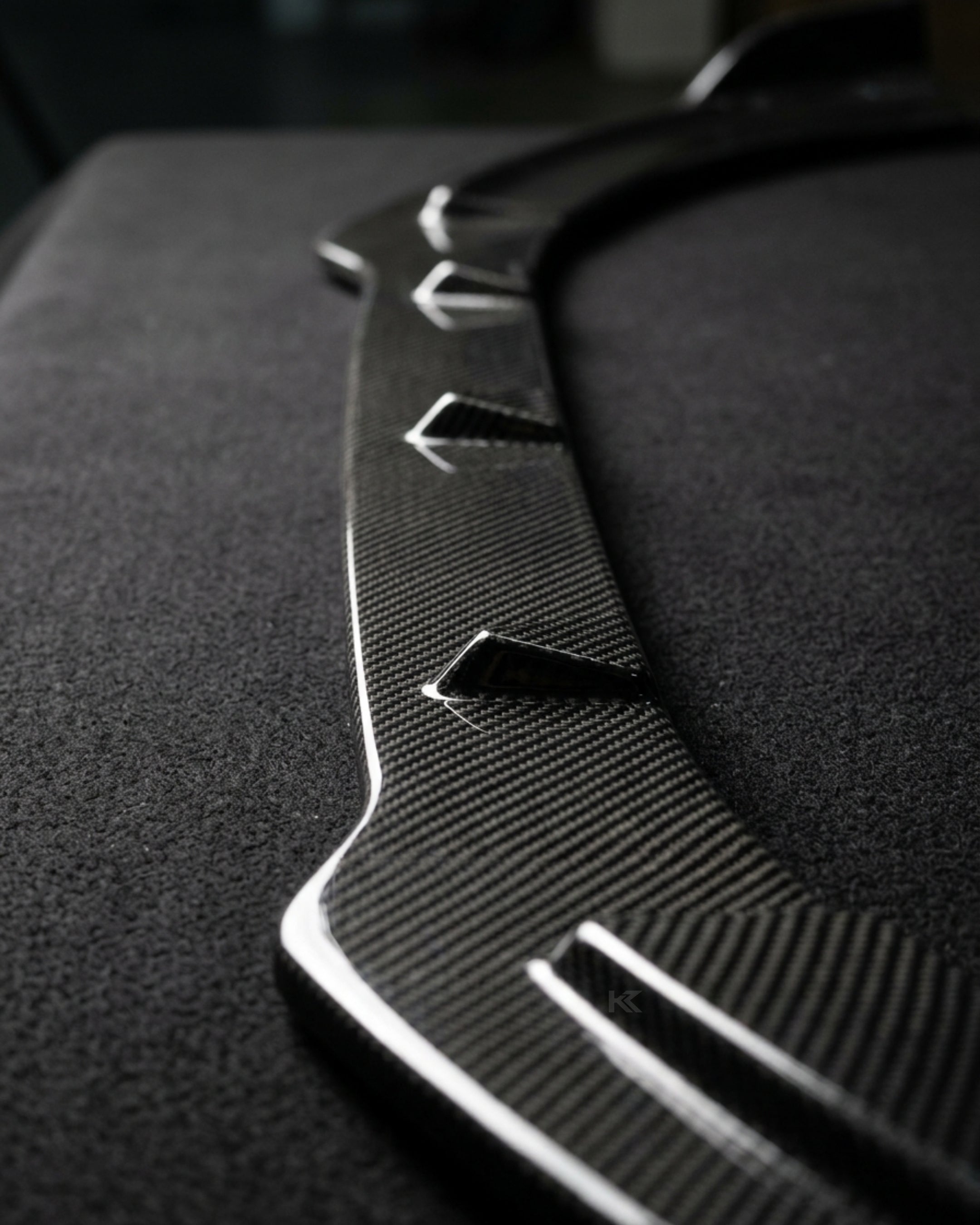 Carbon Fiber Front Bumper Lip for Audi A3 S-Line 8V Hatch 2014-2016