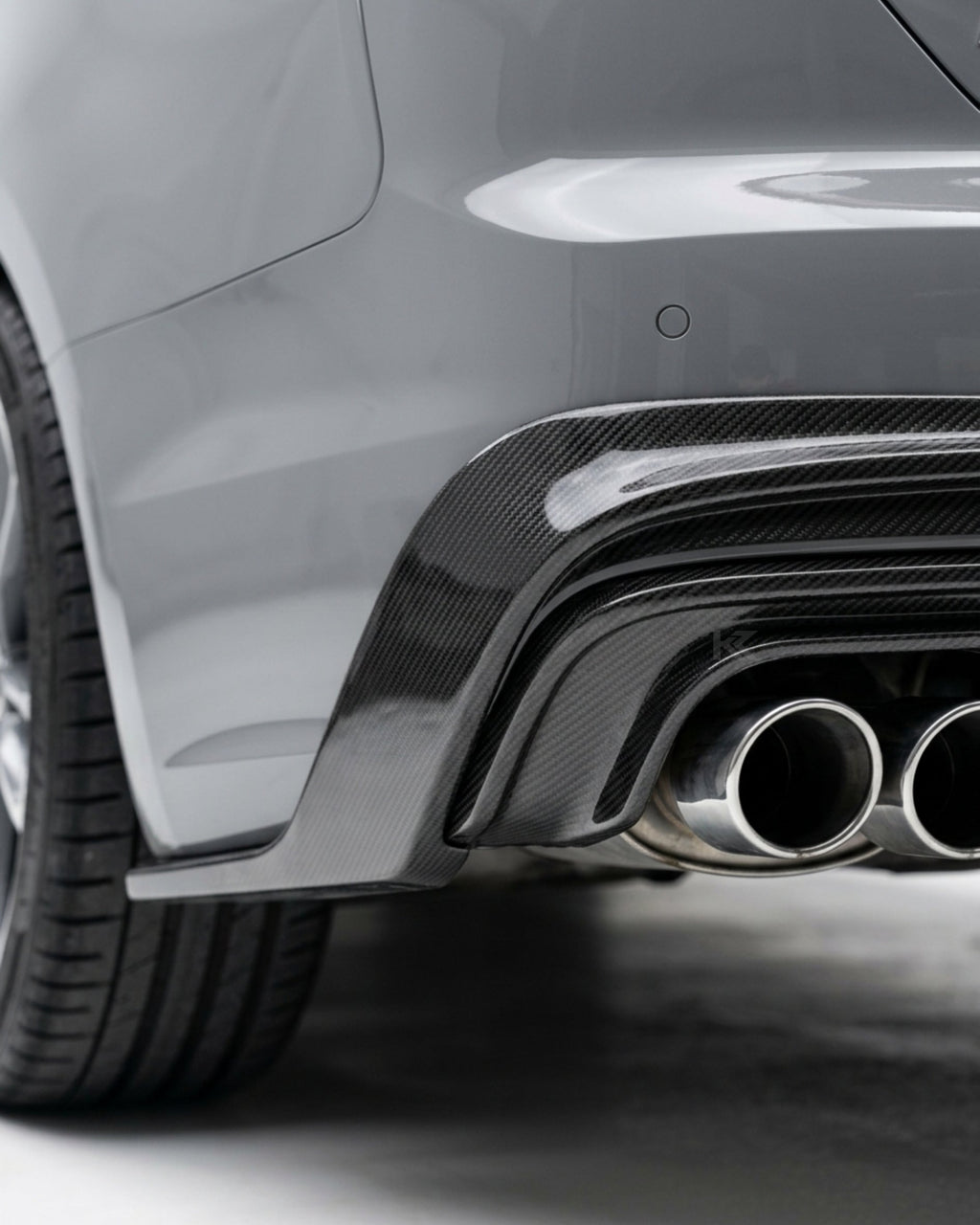 Audi A5 / S5 8T Facelift Carbon Fiber Rear Bumper Diffuser 2017 - 2019