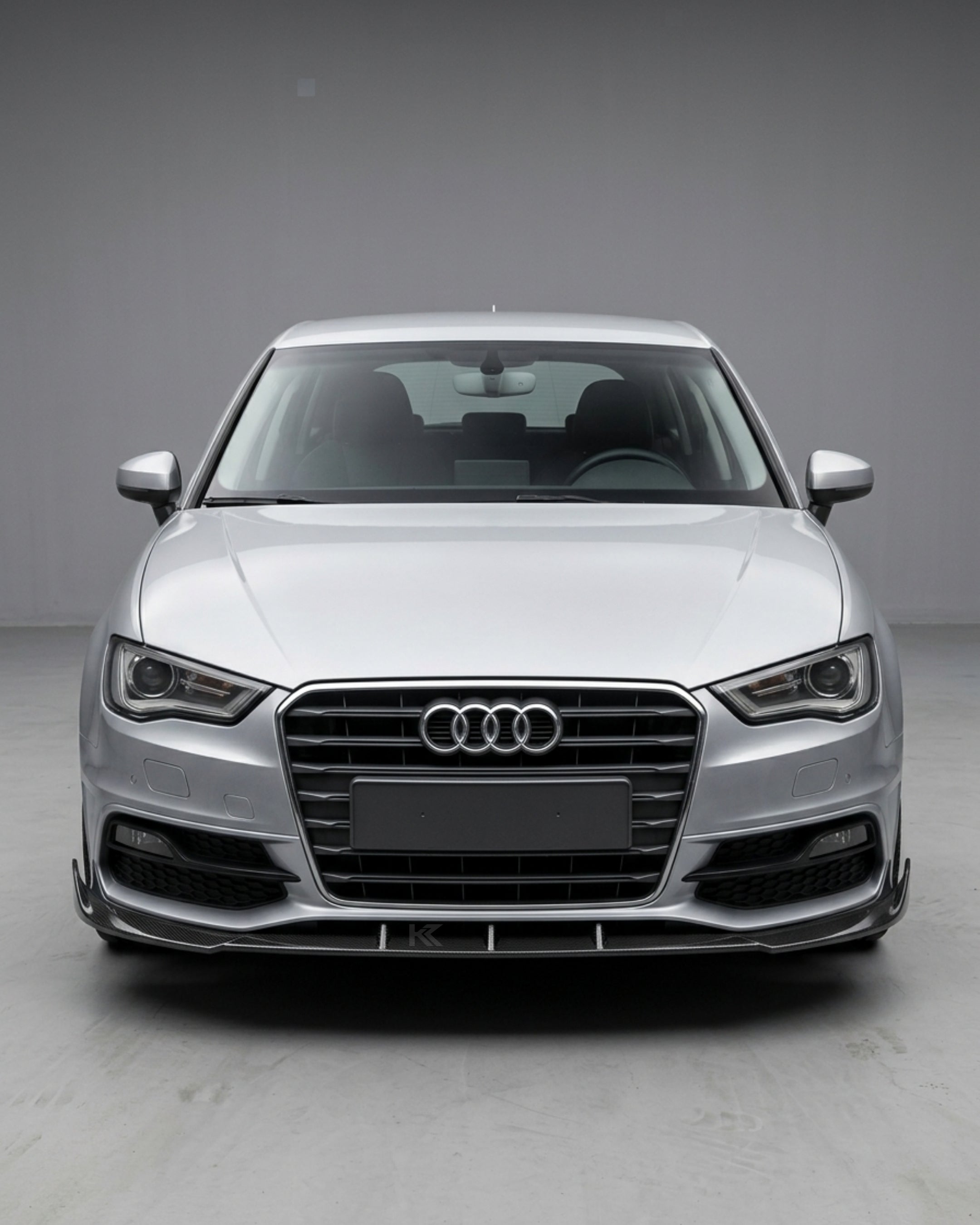 Carbon Fiber Front Bumper Lip for Audi A3 S3 8V Hatchback 2014-2016
