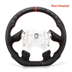 Full Leather Steering Wheel for Chevrolet Corvette C6 2005 4-Spoke with Red/Black Center Line (Non-Heated)