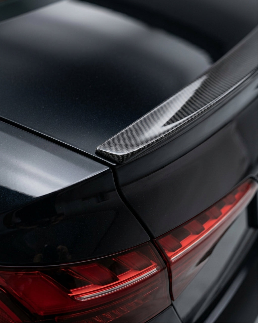 Audi A4 B9 S-Line / S4 Sedan Carbon Fiber Rear Trunk Boot Spoiler Wing Lip 2022 - 2024