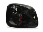 Raxiom 97-00 Ford F-150 Flareside Axial Series Altezza Style Tail Lights- Black- Clear Lens
