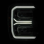 AlphaRex 23-26 Ford F-250 SD NOVA LED Proj Headlights Blk w/Activ Light/Seq Signal/Switchback