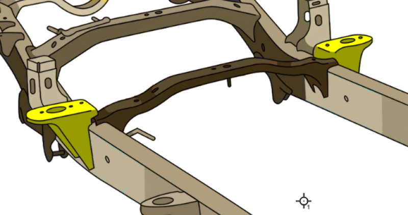 RustBuster 09-18 Ram Rear Cab Mount - Right