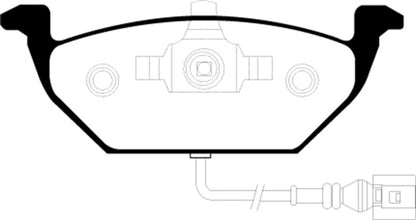 EBC 00-05 Volkswagen Beetle 2.0 Ultimax2 Front Brake Pads