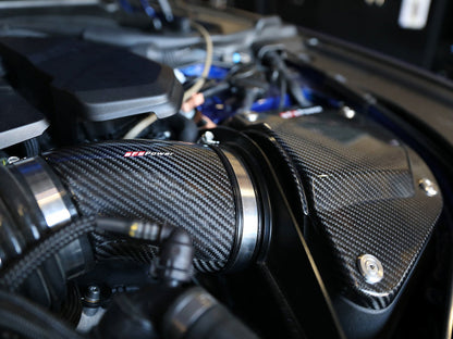 aFe Black Series Stage-2 Carbon Fiber Cold Air Intake System w/ Pro DRY S Media - 18-19 BMW M5 (F90)