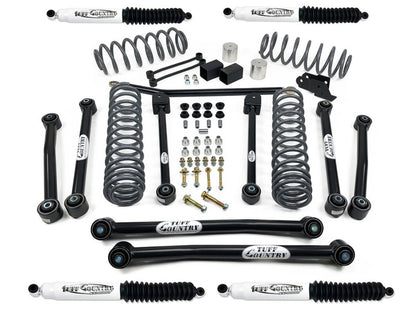 Tuff Country 18-23 Jeep Wrangler JLU (4 door Models Only) 4in Lift Kit EZ-Flex (SX8000 Shocks)