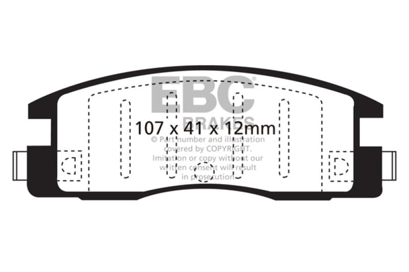 EBC 90-94 Isuzu Amigo 2.3 Ultimax2 Rear Brake Pads