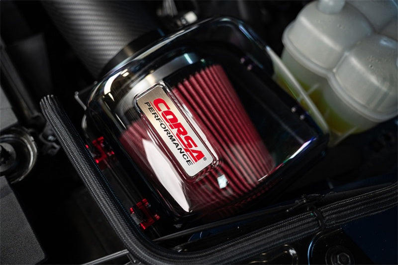 Corsa 24-25 Ford Mustang GT 5.0L V8 Carbon Fiber Cold Air Intake w/ DryTech Air Filters - Matte
