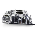 Edelbrock Pontiac 326-455 Performer RPM Intake Manifold - Chrome Plasma Finish