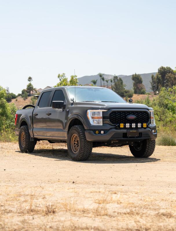 PRP 2021+ Ford 150/ 2023+ SuperDuty Rear Seat Covers (Pair) - Black w/ Red Stitch