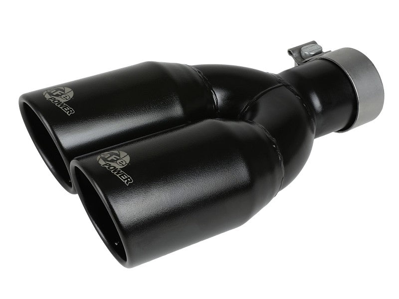 aFe Vulcan Series 2.5in 304 SS Axle-Back Exhaust Black 07-18 Jeep Wrangler (JK) V6-3.6/3.8L