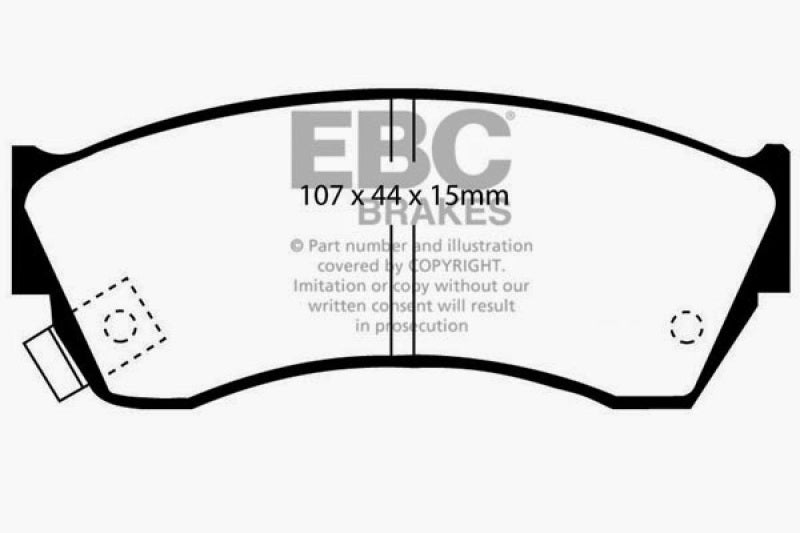 EBC 97-01 Chevrolet Metro 1.3 Ultimax2 Front Brake Pads