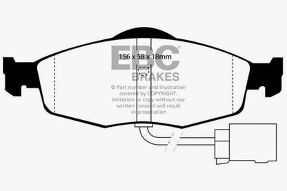 EBC 16-17 Smart Fortwo Ultimax Front Brake Pads