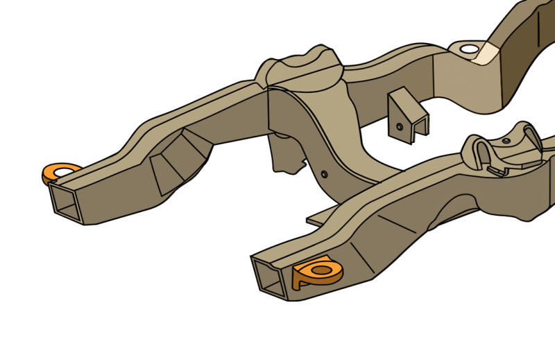 Rust Buster 1994-2004 Chevy S10 & GMC Sonoma Core Support Mount - Left