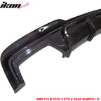 2011-2016 BMW F10 M-Sport V Rear Bumper Lip Diffuser Carbon Fiber CF