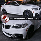 2014-2021 BMW F22 2 Series M Sport P Front Bumper Lip Carbon Fiber CF