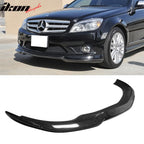 2008-2011 Benz W204 C-Class CS Style Front Bumper Lip Carbon Fiber CF