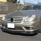 2006-2010 Benz W219 CLS55 GH Style Front Bumper Lip Carbon Fiber