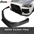 2008-2015 Mitsubishi Lancer EVO X RA Style Front Lip Carbon Fiber