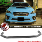 2015-2017 Subaru WRX STI CS Style Front Bumper Lip Real Carbon Fiber