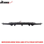 Fits 12-14 Benz W204 C-Class CF Rear Diffuser + C63 Exhaust Tips