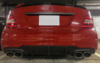 2012-2014 Mercedes W204 C-Class Rear Bumper Diffuser ABS